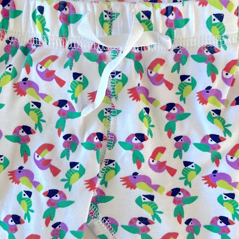 Roller Rabbit Kids Pajama Bottoms - Multicolor Toucan Print - Picture 2 of 6